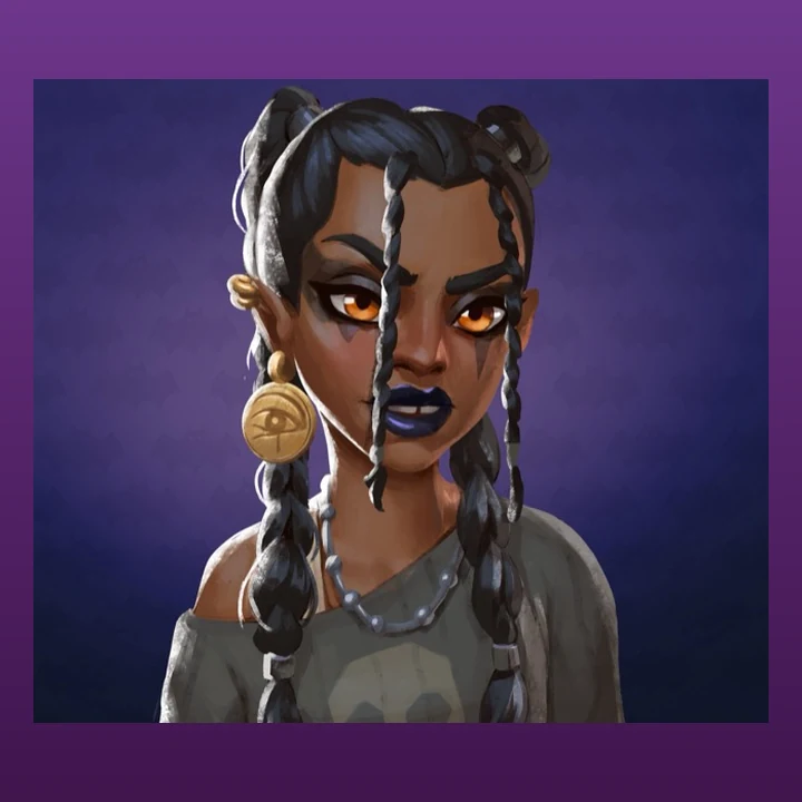 Alina portrait, a connected character in the Dragan route