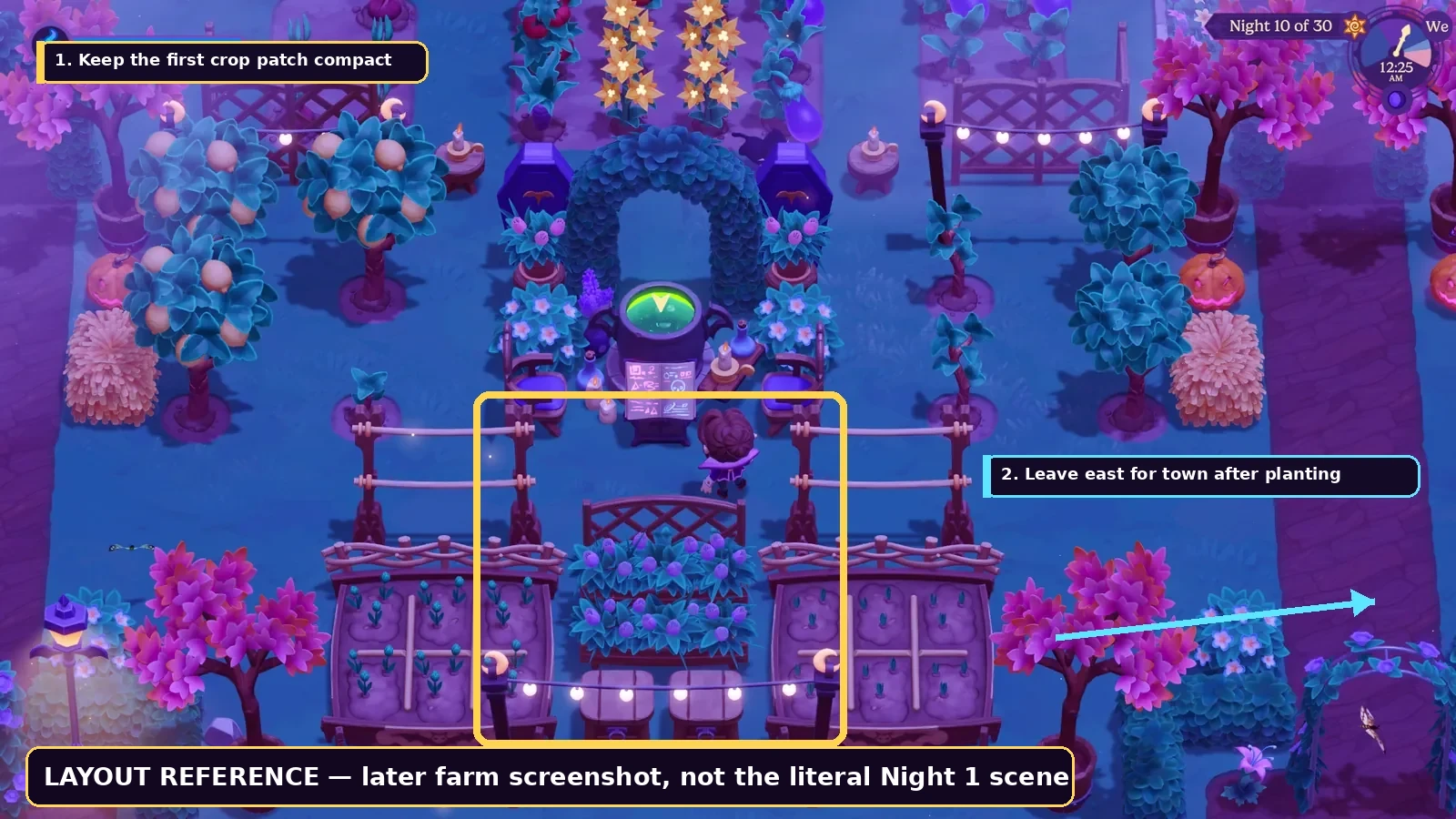 Moonlight Peaks gameplay context for New Beginnings